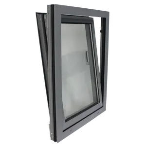 在伦敦很受欢迎的铝制倾斜和转向窗户双玻璃窗提供多功能性和易于维护
