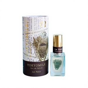Boîtes d'emballage de parfum de tube de papier de carton de cylindre de luxe Boîte d'huile et de mascara d'arome de luxe Boîte de papier de luxe pour des huiles essentielles - Product Image 1