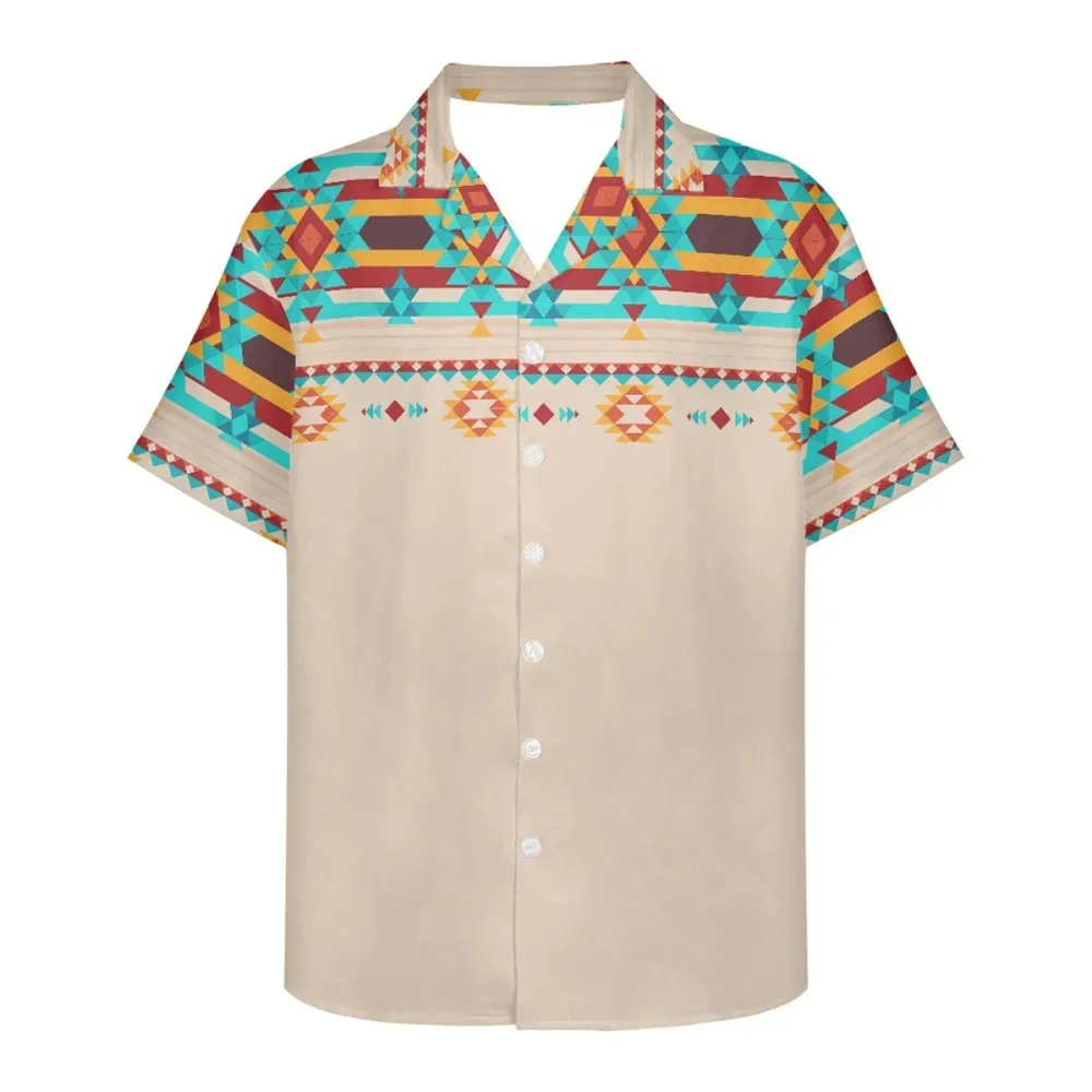 Dropshipping Casual Shirts Voor Heren Aztec Mexico Shirt Tribal Kleding Custom Print Hawaiian Elegante Shirts Design Paars Elegant