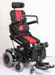 Silla de ruedas para discapacitados reclinable de pie eléctrica motorizada todoterreno de alta velocidad - Product Image 4