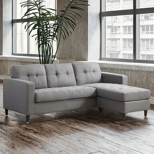 <b>Small</b> Sectional <b>Sofa</b> Set For Apartment Living Room With Upholstered Seats And Durable Frame In Compact Size For <b>Small</b> Spaces - Product Image 6