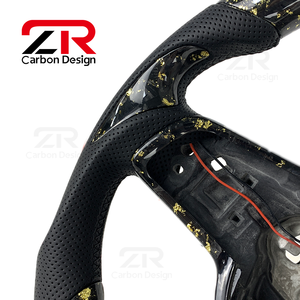 Volante de Fibra de Carbono Forjado con Pantalla LED para Volkswagen MK7 Golf 7 GTI MK6 GTD <span class=keywords><strong>R</strong></span> Gts <span class=keywords><strong>R</strong></span>-<span class=keywords><strong>Line</strong></span> <span class=keywords><strong>Tiguan</strong></span> Scirocco Passat Polo - Product Image 3