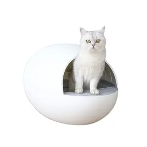 白色宠物产品畅销多头猫运输狗自动猫砂箱