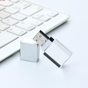 Crystal Usb Flash Drive Rectángulo transparente Genuino Usb Flash Drive Regalo DE BODA Pen Drive - Product Image 3