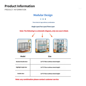 <span class=keywords><strong>Jaula</strong></span> <span class=keywords><strong>para</strong></span> Perros Madre e Hijo <span class=keywords><strong>para</strong></span> Razas Grandes, Golden Retrievers, Labradores, Interior y Exterior, Doble Puerta, Plegable - Product Image 6