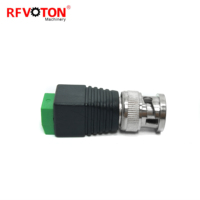 Balun vidéo HD avec connecteur mâle BNC et prise d'alimentation CC pour DVR NVR GL