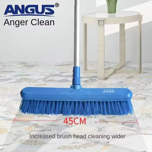 Brosse à récurer le <span class=keywords><strong>sol</strong></span> à tête plate avec manche en aluminium et poils en PP, <span class=keywords><strong>balai</strong></span> à pousser de haute qualité <span class=keywords><strong>pour</strong></span> la maison - Product Image 5