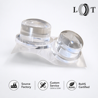 Butée de porte ronde transparente réutilisable en PU, 2 tailles, pour la protection du sol et des murs, maison, bureau, hôtel, appartement