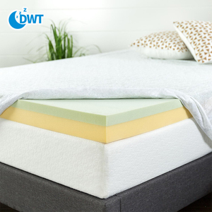Matelas orthopédique compressé double pour <span class=keywords><strong>lit</strong></span> de sol, imperméable, pliable, gel, mousse à mémoire de forme, surmatelas hybride - Product Image 2