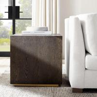 Canapé rétro en bois massif de style américain, table basse carrée, armoire carrée minimaliste française, téléphone, table