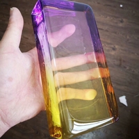 Blocs de verre massif ADEL, peints à chaud, épaisseur personnalisée, pour la décoration industrielle et architecturale, couleurs modernes dégradées