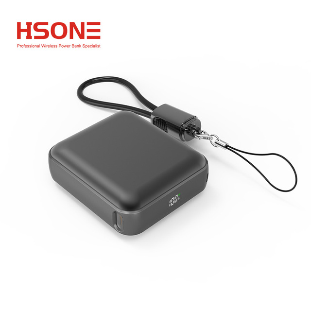 10000mah High Capacity Portable Powerbank Ultra Slim Fast Charging 20W Type C Output Wireless Magnetic LED Display Aluminum