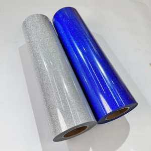 12x12 Royal Blue Glitter Couleur Coupe Vinil Rouleau HTV Glitter DIY Coloré Chaleur Glitter Transfert Vinyle Film Rouleau pour <span class=keywords><strong>Cricut</strong></span> - Product Image 2