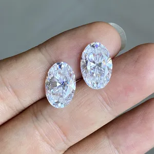 Lab Grown Moissanite Diamond Stone Oval Cut 6x8mm 2carat Loose Gemstone Moissanite Diamond Ring For Jewelry Making