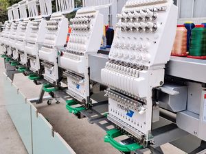 Yonthin Tốc Độ Cao 8 Đầu Tự Động Máy Tính Phẳng Hat Trong Nước May Máy Tính Thêu Giá Máy - Product Image 4