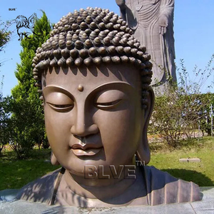 BLVE personnalisé Temple jardin décoration bouddhiste religieux grande Statue de <span class=keywords><strong>bouddha</strong></span> géant tête de <span class=keywords><strong>bouddha</strong></span> Sculpture - Product Image 6