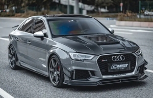 Piezas de Fibra de Carbono de Alta Calidad para Audi <span class=keywords><strong>A3</strong></span> S3, Alerón Delantero, Faldones Laterales, Alerón Trasero, Estilo CT - Product Image 2