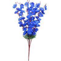 Branche de fleurs de pêcher et de prunier en soie pour arrangements floraux intérieurs de mariages et d'hôtels, ornement floral artificiel réaliste