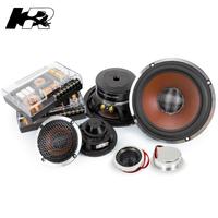 Kit complet d'enceintes de voiture 3 voies à cône en papier de laine pressé de 6,5 pouces pour un son stéréo pleine gamme, idéal pour l'amélioration audio des véhicules