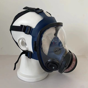 Produsen penjualan langsung desain baru biru tua dapat digunakan kembali pelindung pribadi masker <span class=keywords><strong>Gas</strong></span> wajah penuh - Product Image 5