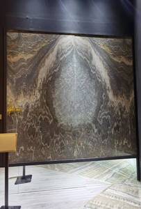 Panneau mural rétro-éclairé, décoration d'hôtel de luxe, peinture naturelle en onyx, feuille de <span class=keywords><strong>marbre</strong></span>, côté onyx - Product Image 4