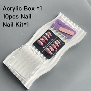 <span class=keywords><strong>Uñas</strong></span> postizas cuadradas <span class=keywords><strong>cortas</strong></span> hechas a mano con gel, <span class=keywords><strong>uñas</strong></span> postizas florales en 3D con diamantes de imitación, <span class=keywords><strong>uñas</strong></span> postizas reutilizables con flores tropicales - Product Image 6