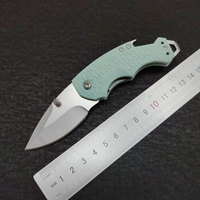 Couteau pliant multi-outils avec lame, manche en plastique, porte-clés, couteau de poche EDC, couteau de randonnée, ouvre-bouteille, brise-vitre