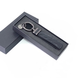 Fashion Business Gift Custom Eco-Friendly Durable Leather Keychain for Men Women Custom Logo Options-Car Key Strap Waist Wallet - Product Image 1