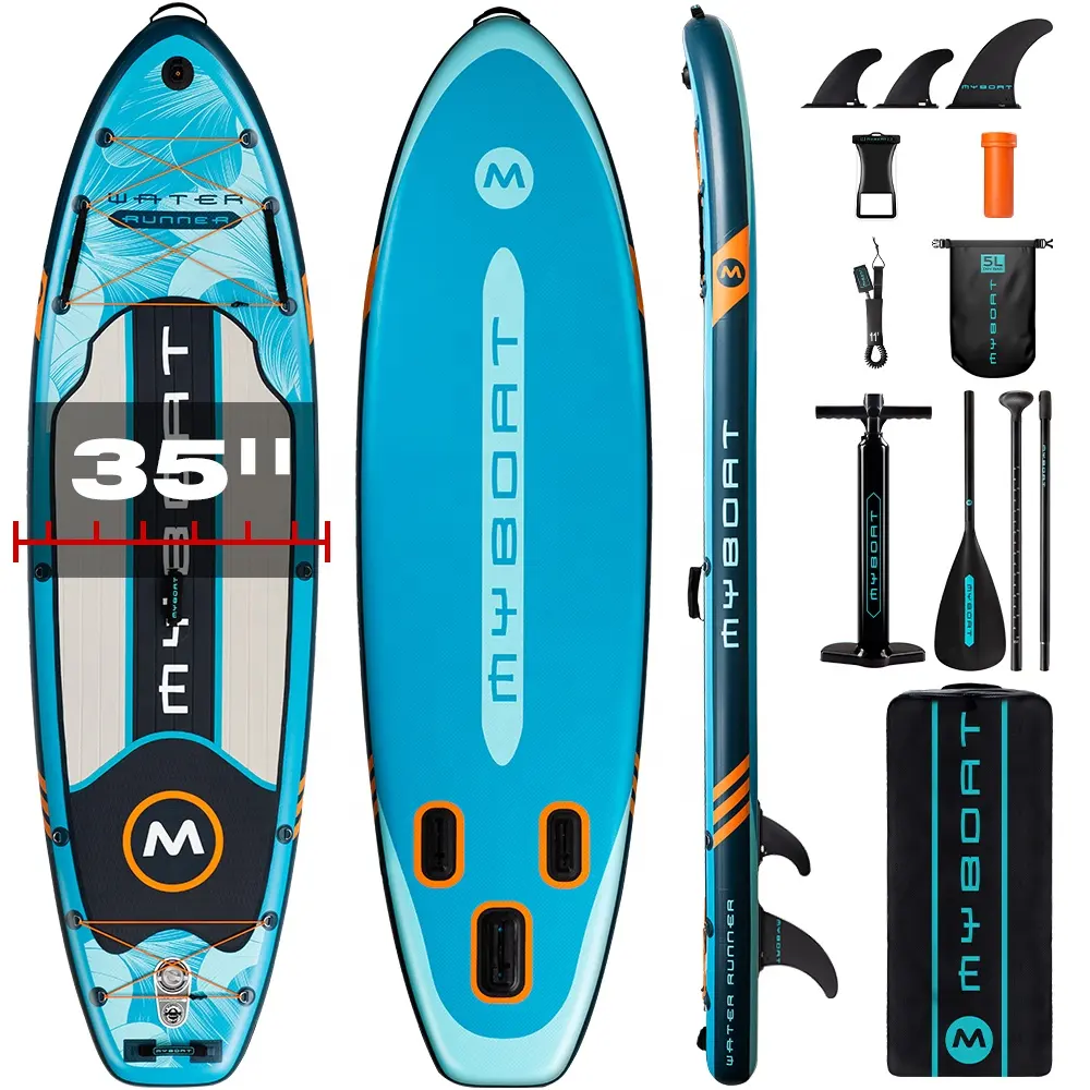 Venda quente personalizado 10'6 "x35" x6 ''inflável stand up paddle board sup grande paddleboard inflável paddle board