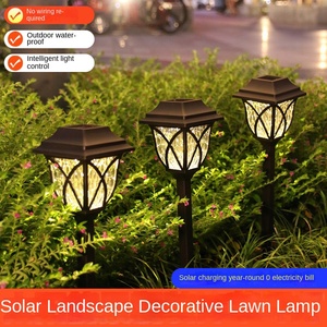 Solaire Extérieur Maison Décoratif <span class=keywords><strong>Jardin</strong></span> Lampe Étanche Carré <span class=keywords><strong>En</strong></span> Plastique Sol Lumière Ombre Lampe pour Pelouse Herbe Disposition Maison <span class=keywords><strong>Jardin</strong></span> - Product Image 3