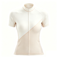 Maillot de cyclisme réfléchissant pour femme, manches courtes, haute visibilité, sécurité nocturne, respirant, séchage rapide, imprimé quadridirectionnel