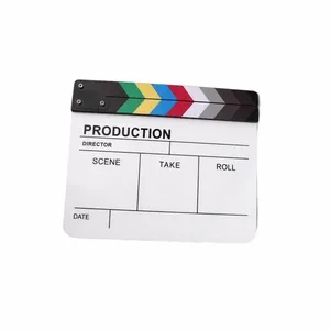 Panneau de clacsonnement en <span class=keywords><strong>film</strong></span> acrylique à rayures colorées pour tournage de films, vidéos, studio, vlog et accessoire de photographie - Product Image 4
