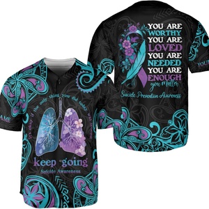 Camiseta de Béisbol de Alta Visibilidad para la Prevención de Suicidios, Camiseta de Apoyo a la Salud Mental para Hombres y Mujeres, Conciencia sobre el Suicidio - Product Image 1