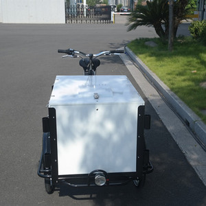 Vélo <span class=keywords><strong>cargo</strong></span> électrique haute performance avec fourche en aluminium Tricycle fortement sûr avec couvercle de boîte - Product Image 2