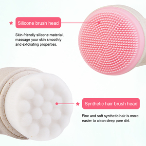 <span class=keywords><strong>Brosse</strong></span> <span class=keywords><strong>nettoyante</strong></span> faciale coréenne biodégradable et écologique avec des brosses de massage en silicone pour un nettoyage en profondeur - Product Image 5