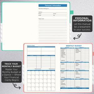 Planificador de Presupuesto A5 - Cuaderno de Registro de Gastos. Organizador de Presupuesto Mensual, <span class=keywords><strong>Libro</strong></span> de Registro Financiero y <span class=keywords><strong>Libro</strong></span> de Cuentas - Product Image 6