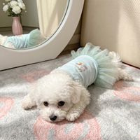 Robe de princesse pour chien Corgi, Shiba Inu, Bichon, Teddy – Mignonne, fine, en polycoton, protection UV, anti-chute de poils, idéale pour l'été