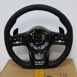 Volant <span class=keywords><strong>sport</strong></span> en cuir noir pour Mercedes Benz AMG CLS GLE GLC GLS W204 W212 W166 E300 - Product Image 2