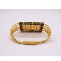 Panier tissé en PP de qualité alimentaire avec poignées, motif bambou, imperméable, résistant à la moisissure, facile à nettoyer, pour la cantine, la cafétéria, la restauration