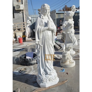 Tượng Đá Cẩm Thạch Công Giáo Theo Phong Cách Phương Tây, Tượng Hoa Cẩm Thạch Đức Mẹ Fatima - Product Image 4