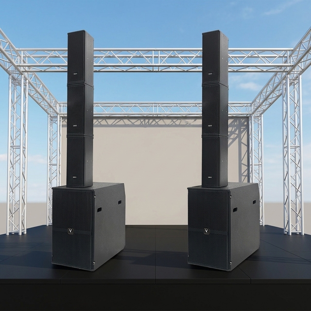 LV502 Pro Audio Speakers Professional Active Line Array 120W 70Hz-20KHz Audio Video Stage Set Wedding Performance
