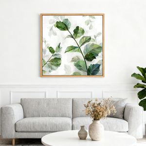 Chất lượng cao wabi-sabi phòng khách màu xanh lá cây cây vải tường nghệ thuật phòng khách tường trang trí bức tranh - Product Image 1