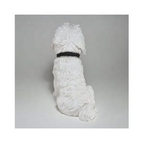 Figurine personnalisée de chien en marbre animal sculpté à la main sculpture d'ombre onyx sculpture en pierre pour la décoration intérieure cadeaux fabriqués au Pakistan bas - Product Image 4