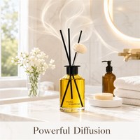 Diffuseur de parfum d'ambiance de luxe à bâtonnets pour femme, avec huiles essentielles naturelles, idéal pour l'inauguration de maison ou un anniversaire