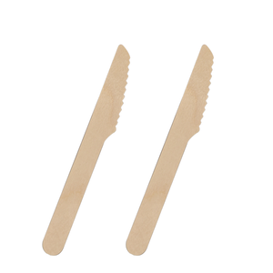 Pisau kayu jumlah besar Set alat makan pisau kustom produsen peralatan ramah lingkungan gratis pisau sampel peralatan makan luar ruangan - Product Image 5