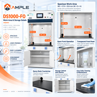 Hotte de laboratoire sans conduit avec filtre à formaldéhyde pour le contrôle des vapeurs chimiques, équipement de filtration des fumées OEM ODM personnalisé B2B
