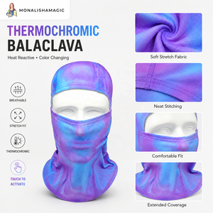Pasamontañas Deportivo Termocrómico Personalizado con Rayas, con Tela Transpirable e Impermeable para Adultos - Product Image 4