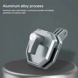 Support de fixation pour caméra de guidon de moto en aluminium, personnalisable avec logo/emballage, compatible <span class=keywords><strong>GoPro</strong></span> Hero 14 13 Insta360 DJI Action - Product Image 1