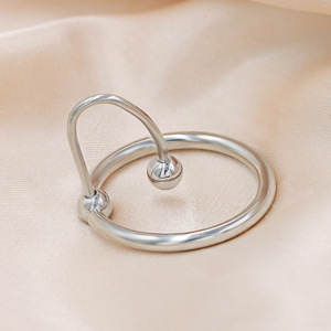 Anneau génital en acier inoxydable pour hommes, 26mm, avec fermeture à boule, aucun piercing requis, anneau PA pour bijoux de mode masculins - Product Image 3