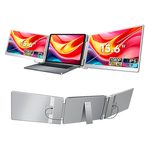 2024 sáng tạo mới nhập khẩu sản phẩm Ba 15.6 inch Màn hình Kép màn hình máy tính xách tay mở rộng tất cả một PC IPS Bảng điều chỉnh USB Loại C LCD - Product Image 1